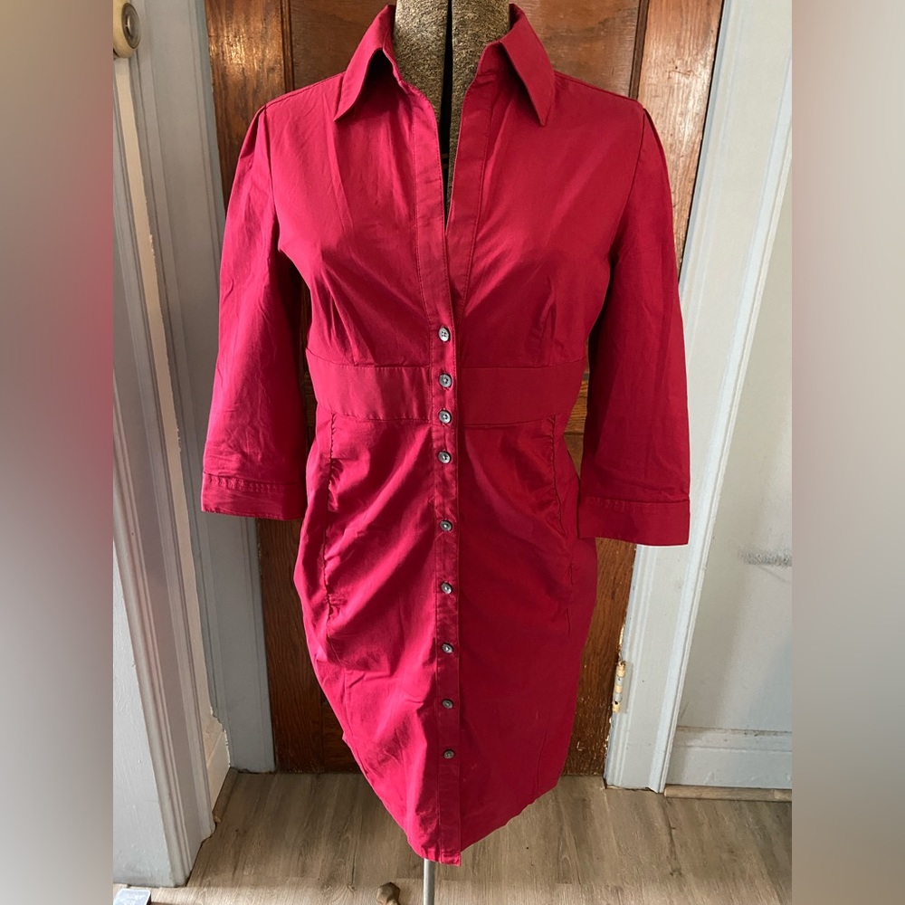 Express collared pink dress